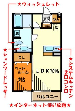 ホワイトミーティアの物件間取画像